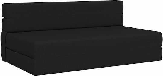 Canapea Fotoliu Puf Polimorf Negru 203x152x15cm
