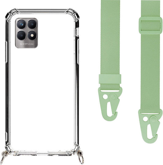 Θήκη Κινητού Διάφανη Ιμάντα Pistachio Green Realme 8i