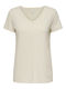 Women's T-shirt Striped Silver