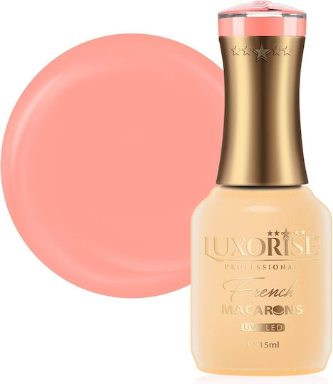 Luxorise Ojă Pentru Unghii Cu Gel Semi-permanent Colecția Macarons Franceză Mimosa Punch 15ml