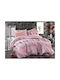 Dimcol Kinderbettbezug Einzel Baumwolle Pink-Salmon 160x240cm