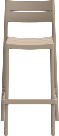 Taburet Bar Din Polipropilenă Taupe 51x50x106 cm