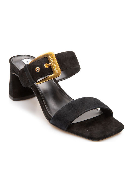 Steve Madden Suede Damen Sandalen Schwarz