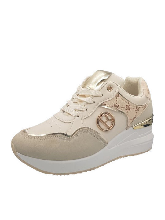 Sneakers Anatomici Pentru Femei Bej Aurii