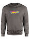 Kinder-Sweatshirt Dunkelgrau Mottofdg123