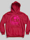 Gadgetink Fleece Kinder-Sweatshirt mit Kapuze und Taschen Snake Rot