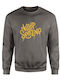 Kinder-Sweatshirt Dunkelgrau Mottofdg141