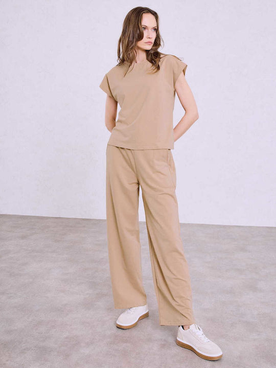 Celestino Satz T-Shirt Damenhose Loose Fit Dunk...