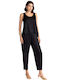 Women's Satin Trousers Black