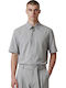 Langärmeliges Overshirt Grau