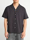 Short Sleeve Cotton Shirt in a Relaxed Fit Grey