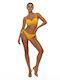 Strapless Bikini Top D Cup With Padding Yellow
