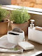 Andrea House White Aluminum Sponge Holder 13.5x10x11cm