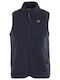 Women's Sleeveless Jacket for Winter Blue