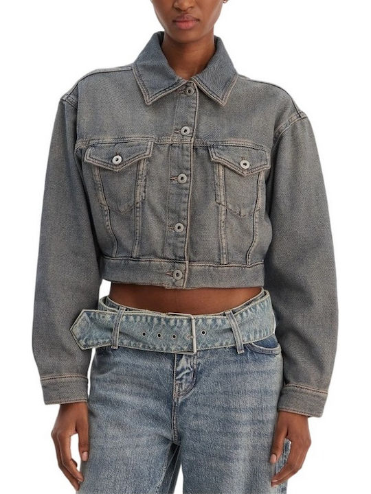 Damen Jean Jacken Denim Leicht