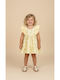 Girls Checked Dress Lemons G143