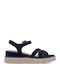 Sommer Damenplattformen Blau