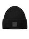 Chunky Rib Beanie Women's Beanie with Rib Knit in Black Colour