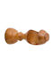 Frans Curtain Rail Base Wall Wooden Brown