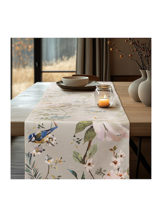 Beauty Home Ράνερ Peony And Bird 32x250εκ.
