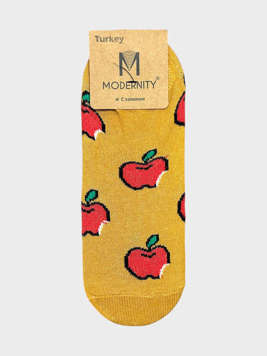 Modernity Дамски Чорапи с Десени Жълти