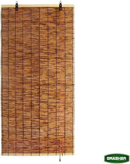 Grasher Jaluzea De Umbrit Bambus În Culoare Maro Lățime 150xÎnălțime 180cm