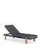 Șezlong Baron Gri 203x77x31 cm