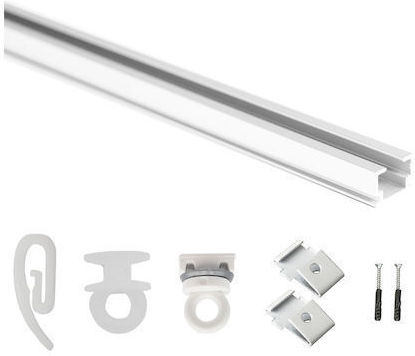 Import Hellas Danias Șină Pentru Perdele Simplă Metalică în Culoare Albă 200cm Sid.3-2