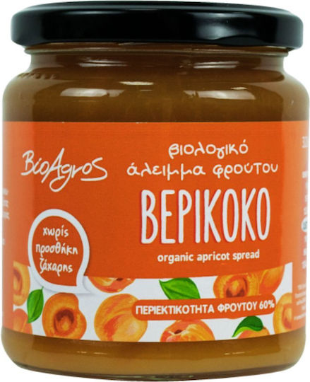 Apricot Jam Bioagros Organic Spread 320g at Passas
