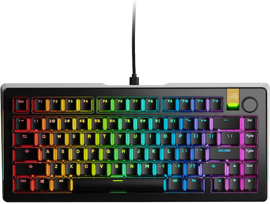 Glorious PC Gaming Race GMMK 3 PRO Ασύρματο Gaming Μηχανικό Πληκτρολόγιο 75% με Fox HE διακόπτες και RGB φωτισμό (Αγγλικό US)