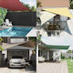 vidaXL Triangle Shade Sail White with PU Coatin...