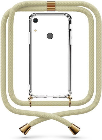 Husă Telefon Transparentă Curea Crem Huawei Y6s