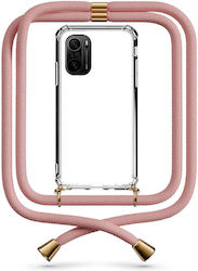 Transparente Handyhülle mit Nackenkette Nude Xiaomi Poco F3