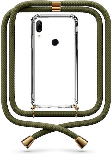 Θήκη Κινητού Διάφανη Κορδόνι Khaki Huawei P Smart Z