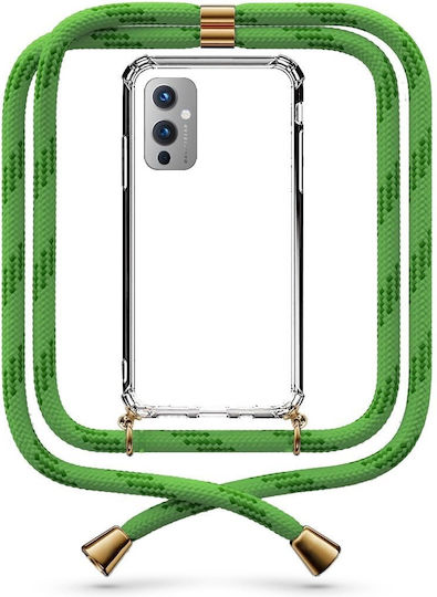 Husă Telefon Transparentă Cu Șnur Verde Gri Oneplus 9