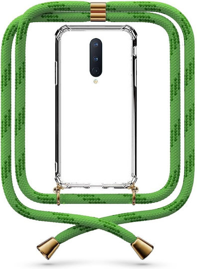 Husă Telefon Transparentă Cu Șnur Verde Gri Oneplus 8