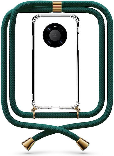 Θήκη Κινητού Διάφανη Κορδόνι Forest Green Huawei Mate 40 Pro