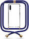 Mobile Phone Case Transparent Neck Strap Dark Blue Galaxy A30s