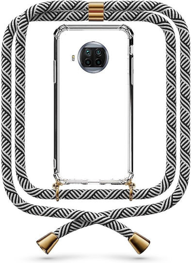 Transparente Handyhülle mit Nackenriemen Midnight Xiaomi Mi 10T Lite