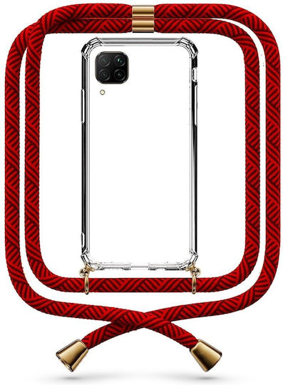 Handyhülle Transparent Maroon Huawei P40 Lite