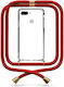 Transparente Handyhülle mit Nackenriemen für Red Xiaomi Redmi 6/6a