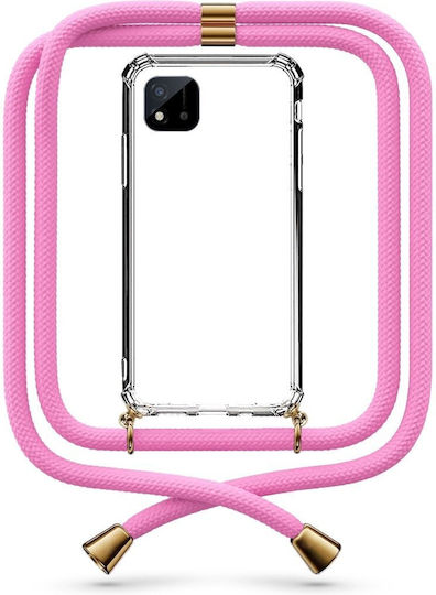 Θήκη Κινητού Διάφανη Κορδόνι Fuchsia Realme C11 2021