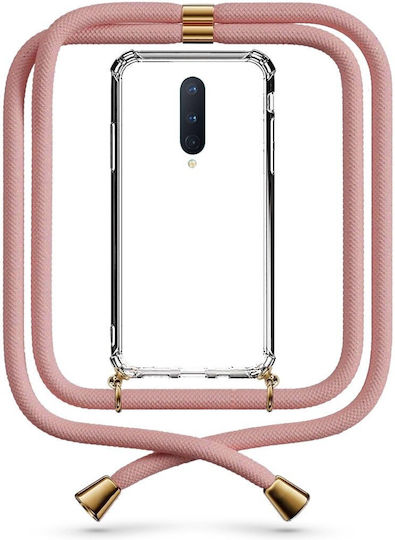 Калъф за мобилен телефон Прозрачен Връв Златен OnePlus 8