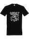 T-shirt Унисекс Lotr Ft Led Zeppelin Gandalf Rocks Черен