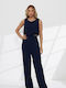 Women's Blue One-piece Jumpsuit
