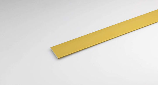 Profil Drept din Aluminiu A 25x2mm/1m Auriu