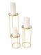 Metal Wedding Taper Candle Holder 20x40cm Gold