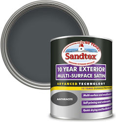 Sandtex Satin Anthracite Water Base Paint Sandtex Satin Anthracite Water Base Paint