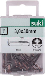 Suki Screw with Diameter M3 and Length 30mm 15 Pieces Suki Screw with Diameter M3 and Length 30mm 15 Pieces
