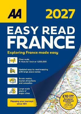 Easy Read Atlas France 2027 2027 Automobile Association